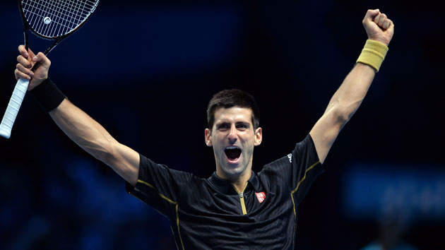 Djokovic celebrando su victoria sobre Berdych. / FOTO: AFP