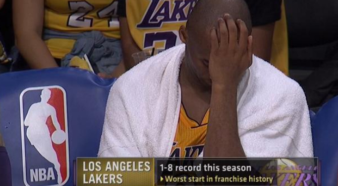 Kobe hunde a los Lakers ms patticos con su partido ms negro