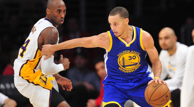 Curry le muestra a Kobe y sus 44 puntos la triste miseria de sus Lakers