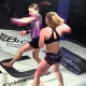 Brutal 'nocaut' en un combate femenino de MMA