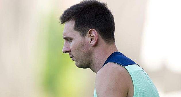 Leo Messi durante un entrenamiento / lex Caparrs