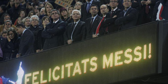 Bartomeu: El club est al lado de Messi