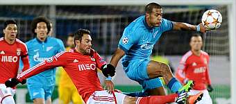 El Zenit ensea la puerta de salida al Benfica