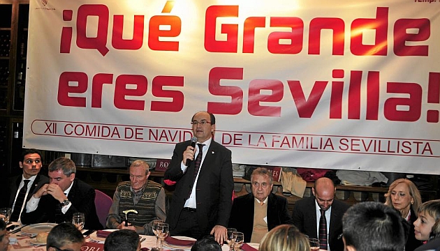 Jos Castro, en un acto como presidente del Sevilla. KIKO HURTADO