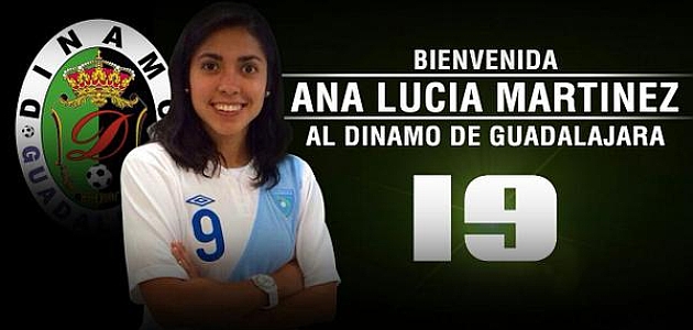 Cartel con el que anunci el debut de Ana Luca con el Dnamo de Guadalajara.