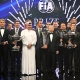Hamilton y Mercedes reciben en Doha sus trofeos de campeones