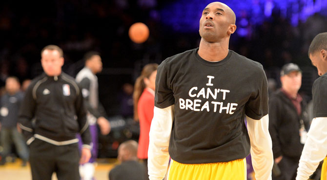 Kobe y los Lakers también se 'asfixian' y se unen al movimiento 'Black Power' de la NBA
