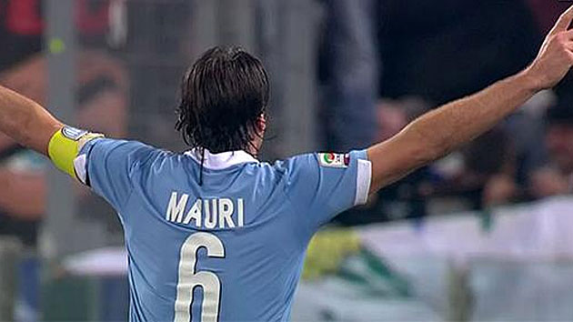 Mauri dispara a la Lazio