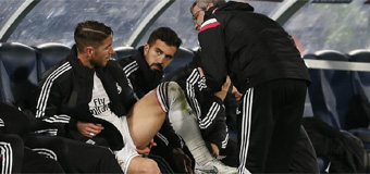Ramos pidió el cambio con molestias
en la parte posterior del muslo izquierdo