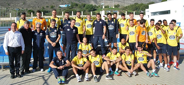 El Deportivo hace sesin de recuperacin en Torremolinos