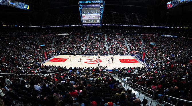 El Philips Arena en el ltimo partido de los Hawks ante los Grizzlies. Foto: Getty Images.