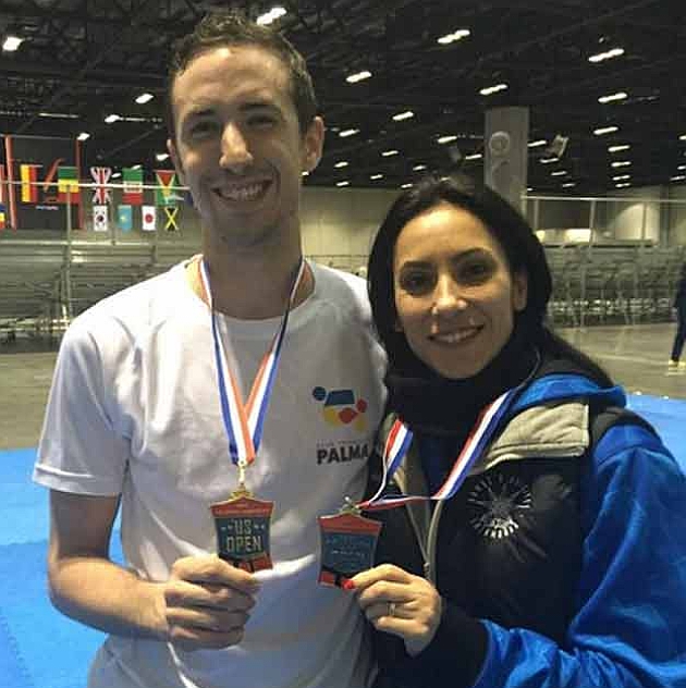 Rosillo y Yage con sus medallas: Foto: Club Taekwondo de Palma