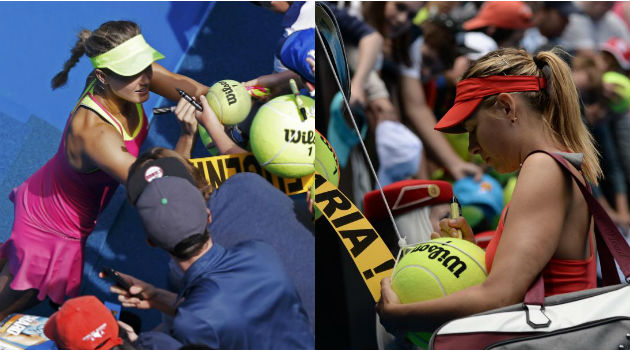 Sharapova se cruza con su 'doble' en cuartos de final en Australia