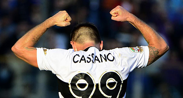 Cassano, con la camiseta del Parma / AFP