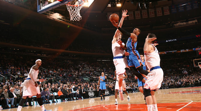 Caldern reaparece con los Knicks y gana a los 40 puntos de Westbrook
