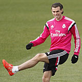 Bale se entrena con el grupo