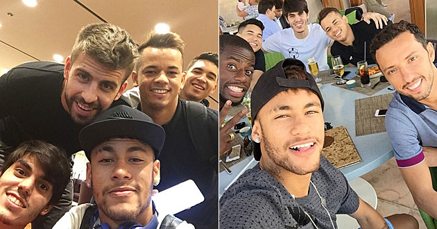 Los selfies de Neymar en Qatar