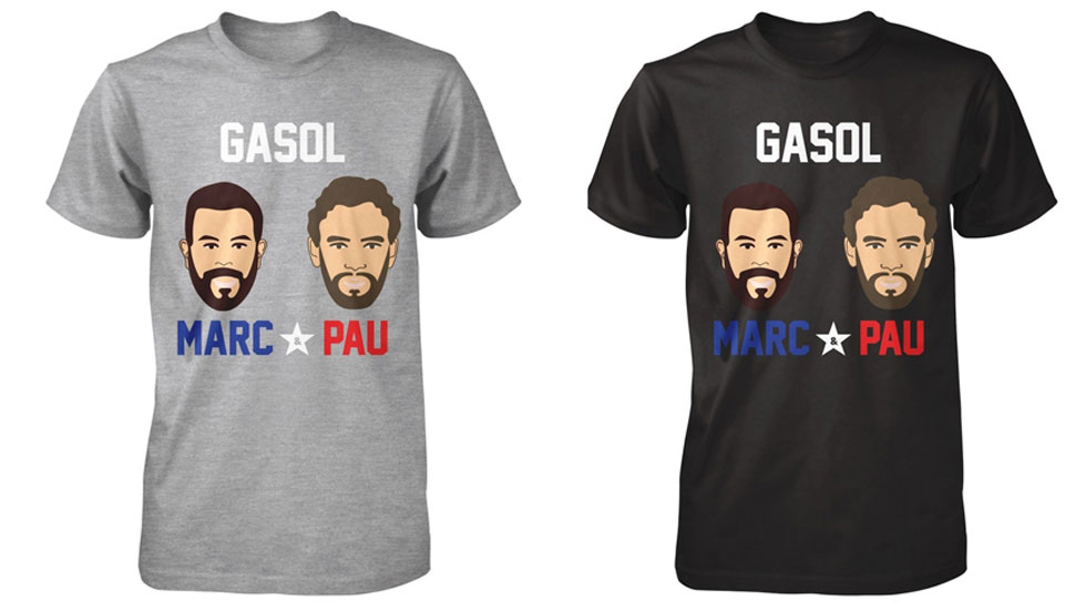 Los Gasol celebran su histórico All Star con una camiseta benéfica