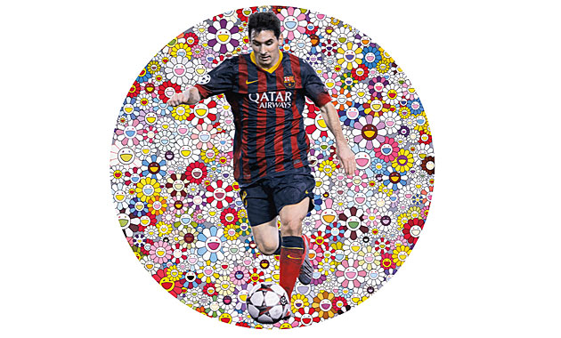 El cuadro 'Lionel Messi y un universo de flores' podra venderse por 400.000 euros