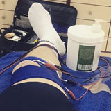 Halilovic anuncia en
instagram su lesin de rodilla