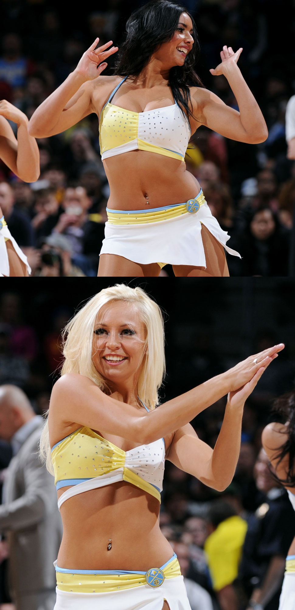 'Zoom extremo' a las cheerleader de la NBA y sus piercings ombligueros