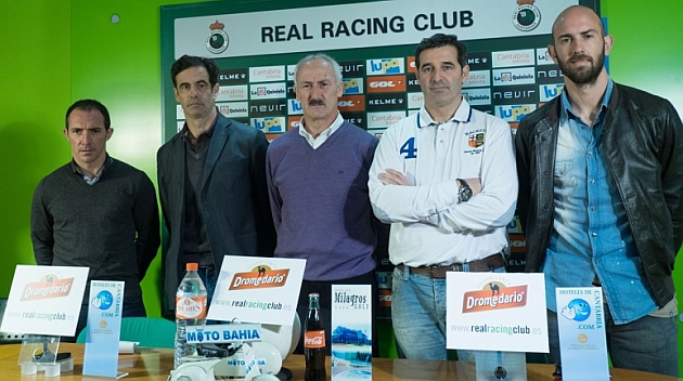 Munitis, Pinillos y Colsa junto a Saudo y Castro / Web del Racing Club