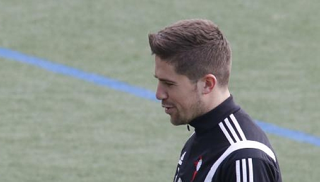 Andreu Fonts durante un entrenamiento / JORGE LANDIN