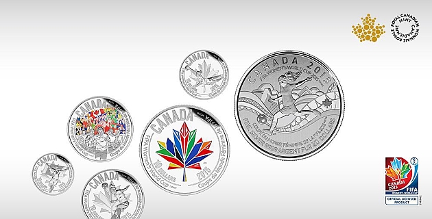 Coleccin de monedas emitidas con motivo del Mundial de Canad / FIFA World Cup