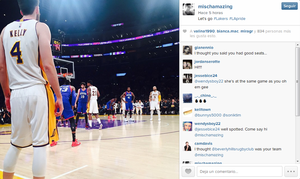 Mischa Barton y la ex de Lindsay Lohan van juntas a ver a los Lakers