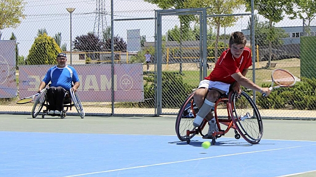 Martn de la Puente en un partido durante el ltimo Campeonato de Espaa de tenis en silla. Foto: David Pecker.