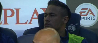 Neymar no era suplente desde Anoeta