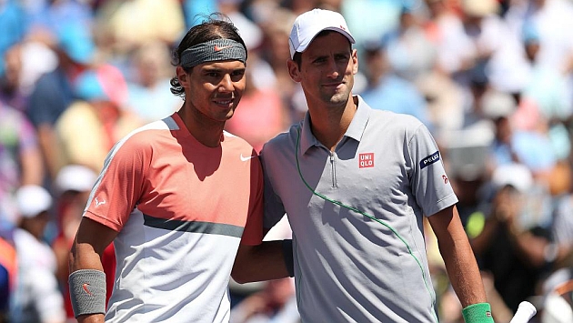 Nadal y Djokovic, en el Sony Open. Foto: Gty Ar Spo