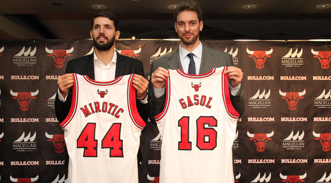Los 'Spanish Bulls' de Gasol y Mirotic, el equipo de moda en la NBA