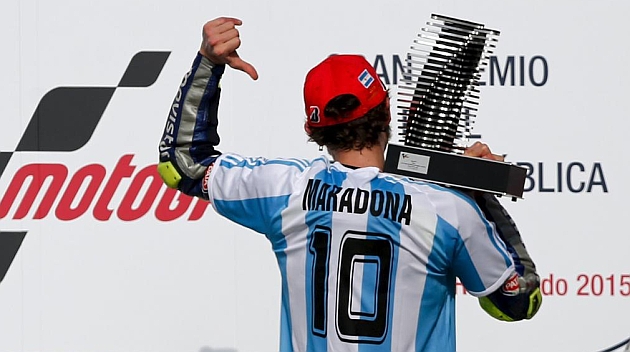 Rossi y su homenaje a Maradona