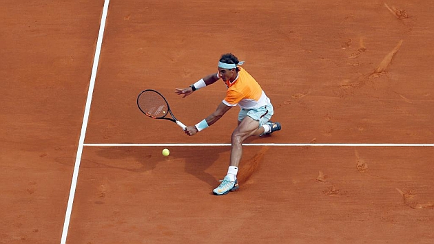 Rafa Nadal en el torneo de Montecarlo. Foto: AFP