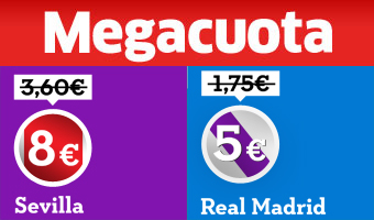 Apuesta 10 euros al triunfo del Real Madrid y gana 50 eurazos