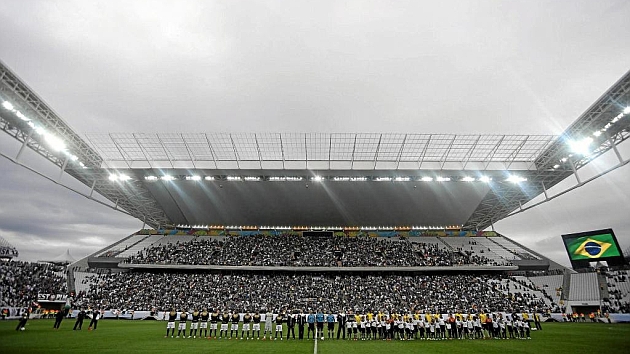 Estadio Arena Corinthians de Sao Paulo, en un Corinthians-Botafogo. Foto: AFP