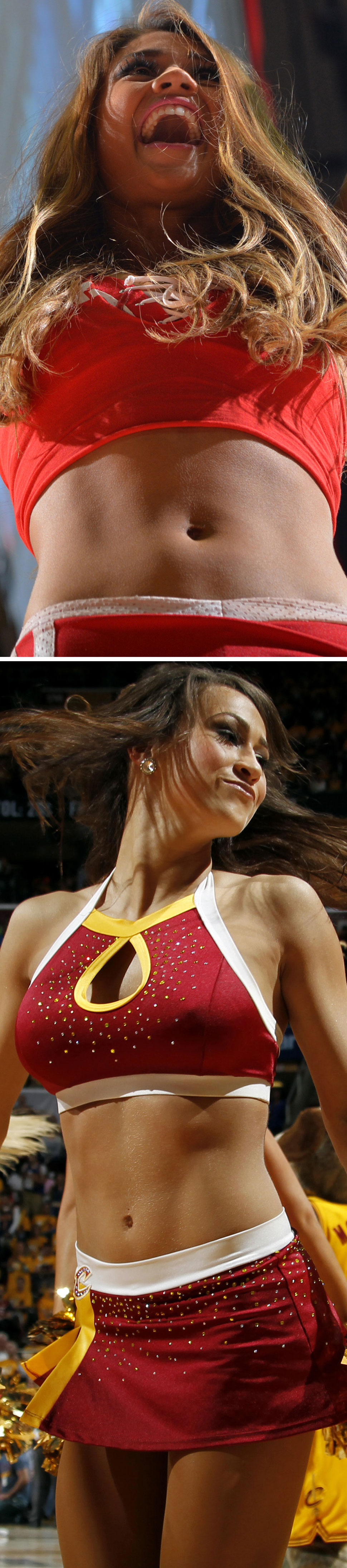 Zoom extremo a las cheerleaders ms sexys de la jornada NBA