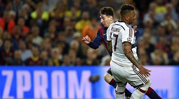 Boateng se reencuentra con Messi