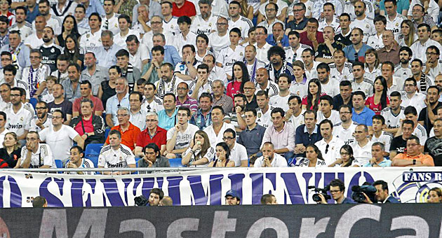 Aficionados del Real Madrid durante el partido ante la Juventus / ngel Rivero