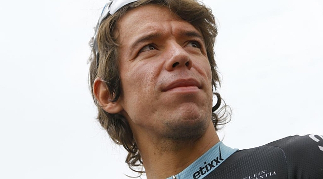 Rigoberto Urn durante el Giro de Italia. AFP