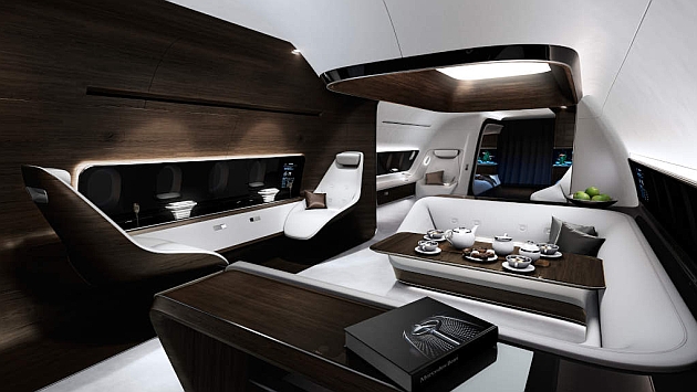 Mercedes-Benz disea una cabina de avin para Lufthansa