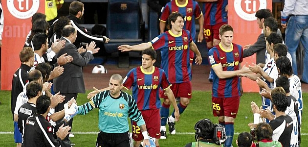 El Dpor empat a 0 en 2011 tras hacerle el pasillo al Barcelona. Foto: Francesc Adelantado