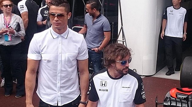 Cristiano Ronaldo makes brief splash at Monaco GP