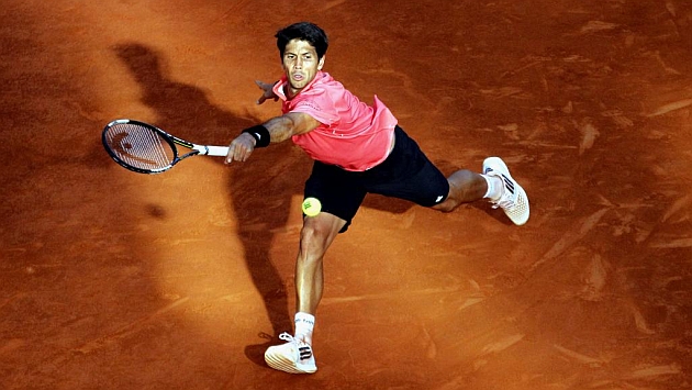 Feliciano Lpez, en el partido de primera ronda de Roland Garros. Foto: AFP