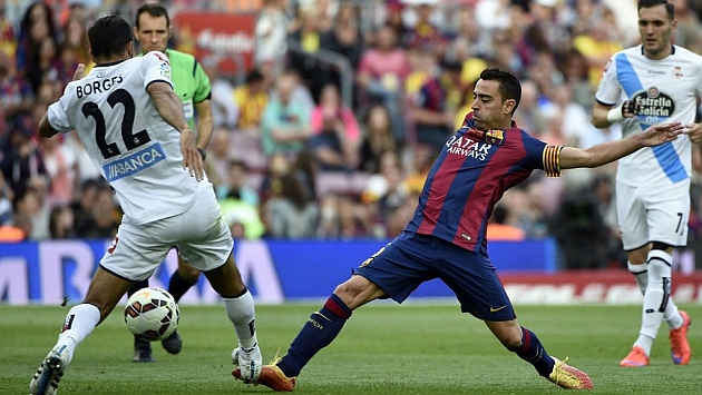 Xavi, durante su ltimo partido con la camiseta del Barcelona. Foto: Lluis Gene