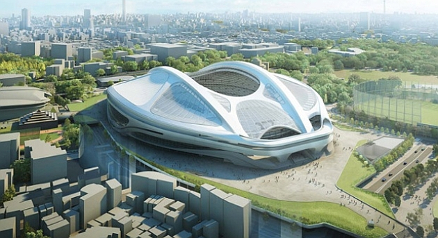 Diseo del Estadio Olmpico de Tokio. Foto: ZHA