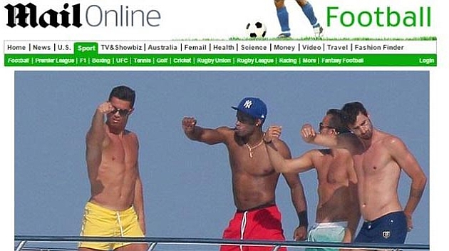 Cristiano Ronaldo ensea a sus amigos cmo celebrar los goles