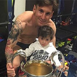 Messi y su hijo