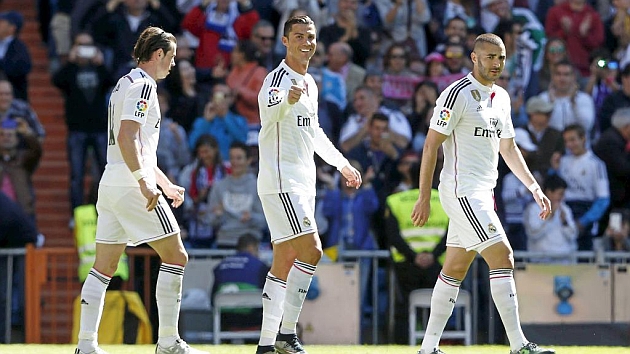 Cristiano, Bale y Benzema.